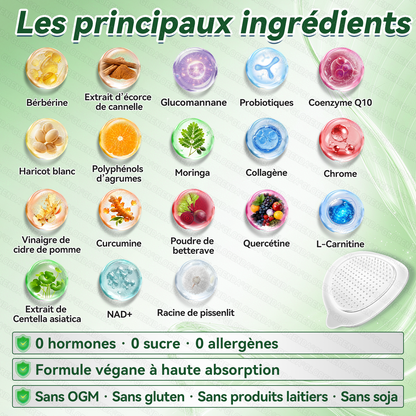 Boutique officielle 🎃 𝐆𝐋𝐎𝐑𝐄𝐍𝐃® Moringa · Berbérine + NAD+ – Patch Microneedle Nano Avancé 10-en-1 (1×/jour, résultats visibles en 7 jours) | Obésité, relâchement cutané, apnée du sommeil, articulations, etc.